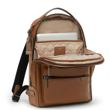 TUMI Harrison - Bradner Backpack, Leather 14" 42 cm (Color: brown)