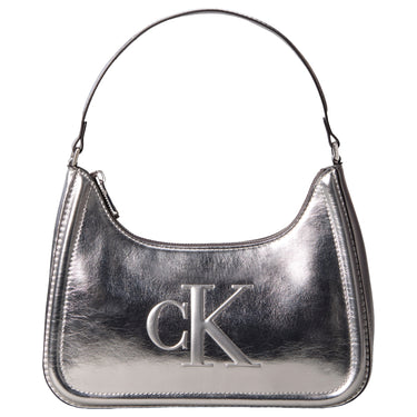 Calvin Klein Bold Monogram Metall - Shoulder Bag 43 cm (silver metallic)