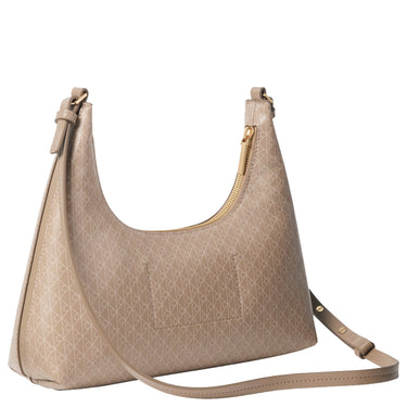 Calvin Klein Coated Emblem - Shoulder Bag 28 cm (desert taupe)