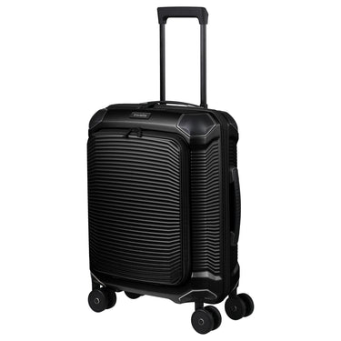 Travelite Millennium - 4-Rollen-Kabinentrolley mit Vortasche S 55 cm (black)