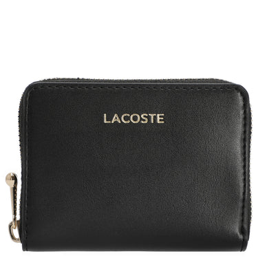 Lacoste Zip Coin Wallet XS - Portefeuille 6 cartes 11,5 cm (noir)