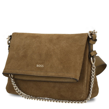 BOSS Women Yelena Flap Crossbody - Umhängetasche (medium beige)