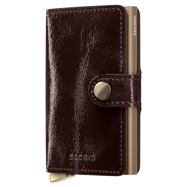 Secrid Miniwallet Naplak - Credit Card Case 6cc 10.2 cm RFID (mahogany+)