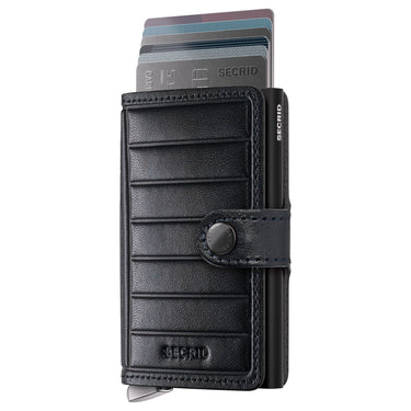 Secrid Miniwallet Emboss Lines - Étui à cartes de crédit 6cc 10.2 cm RFID (black+)