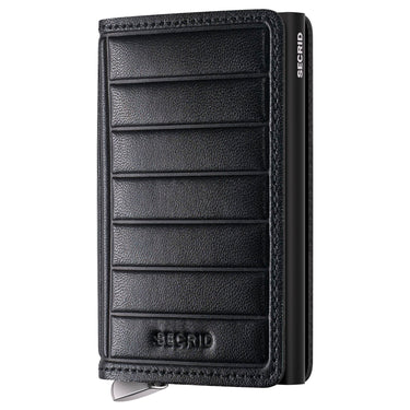Secrid Slimwallet Emboss Lines - Étui à cartes de crédit 6cc 10.2 cm RFID (black+)