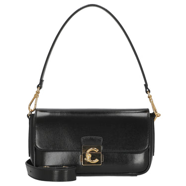 Coccinelle C-Me Lock Shiny Medium - Borsa a tracolla 24 cm (noir)
