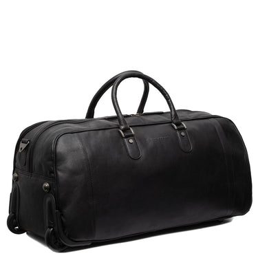 The Chesterfield Brand Jayven - Bolsa de viaje con ruedas de cuero 60 cm (color: negro)