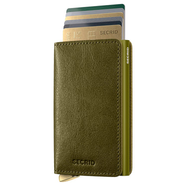 Secrid Premium Basco Slimwallet - Geldbörse RFID 6.5 cm (olive+)