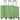 Travelite Mooby - 4-Wheel Trolley Set L/M/S 3-pc. expandable (green)