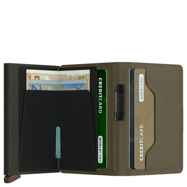 Secrid Liba Bandwallet - Wallet 6cc 10.2 cm RFID (Color: green-orange)