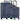 Somko Line - 4-Rollen-Trolley Set 3tlg. (navy)