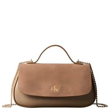 Calvin Klein Brushed Flap - Shoulder Bag 22 cm (desert taupe)