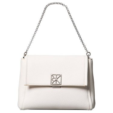 Calvin Klein Emblem Pebb - Shoulder Bag (white alyssum)