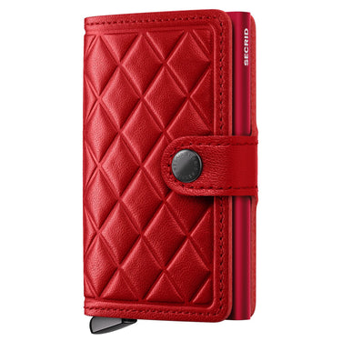 Secrid Miniwallet Emboss Diamond - Étui à cartes de crédit 6cc 10.2 cm RFID (red+)