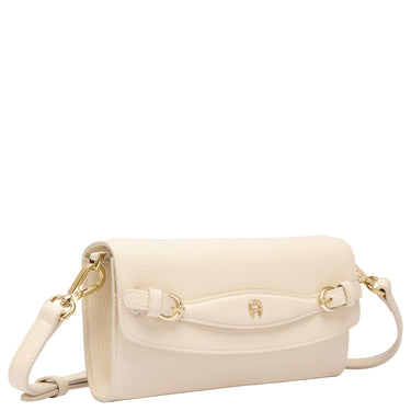 Aigner Cavallo Wallet on Strap - Bolso bandolera/Monedero 6cc 21 cm (macadamia white)