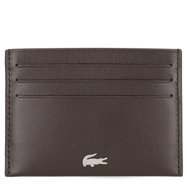 Lacoste FG - Credit Card Holder Leather 6 cc 11 cm (coffee bean)