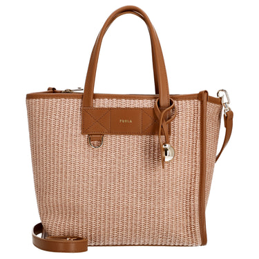 Furla Divide It S Tote - Bolso de mano 23 cm (toni naturale+tabacco)