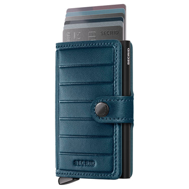 Secrid Miniwallet Emboss Lines - Kreditkartenetui 6cc 10.2 cm RFID (teal+)