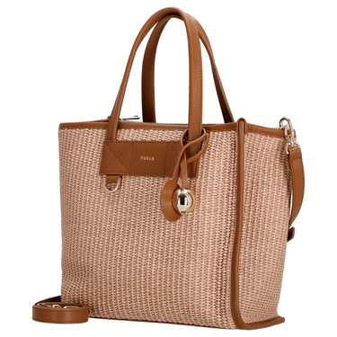 Furla Divide It S Tote - Bolso de mano 23 cm (toni naturale+tabacco)