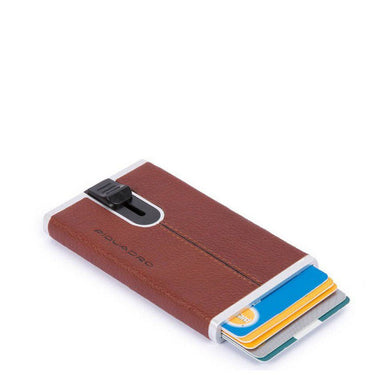 Piquadro Black Square - Credit Card Holder 5cc 10 cm (Color: brown)