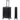 senz Foldaway - 4-Rollen-Trolley M 66 cm (faltbar) (pure black)