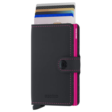 Secrid Matte Miniwallet - Portafoglio RFID 6.5 cm (nero-fucsia)