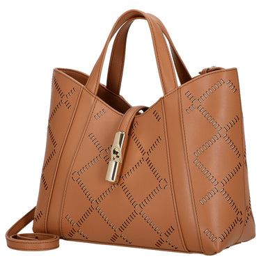 Furla Goccia Tote - Bolso de mano S 27 cm (brandy)
