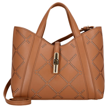 Furla Goccia Tote - Bolso de mano S 27 cm (brandy)