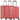 Travelite Mooby - 4-Rollen-Trolley Set L/M/S 3tlg. erw. (rot)