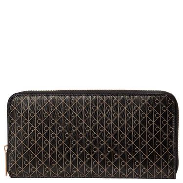 Calvin Klein Emblem AOP Long Zip - Wallet 4cc 19 cm (black aop)