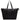 Lacoste Izzie - Shopper made of lightweight nylon 66 cm (Color: black neon green)
