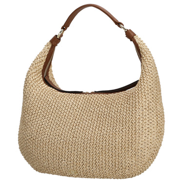 abro Nana Raffia Maglia - Schultertasche 37 cm (natural-nut)