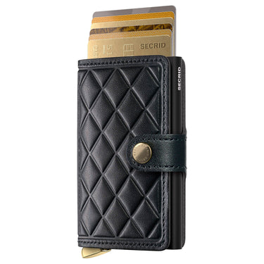 Secrid Miniwallet Emboss Diamond - Étui à cartes de crédit 6cc 10.2 cm RFID (black+)