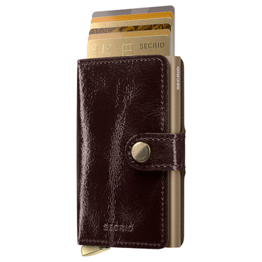 Secrid Miniwallet Naplak - Credit Card Case 6cc 10.2 cm RFID (mahogany+)