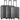 Travelite Air Base - Set de trolley de 4 ruedas 3 piezas (antracita)