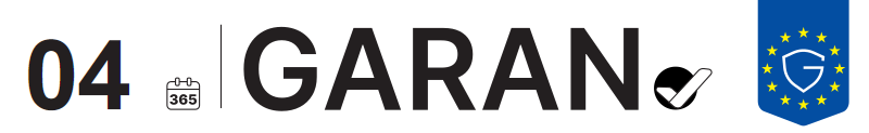 Label GARAN de l’UE : garantie du producteur en années: 4
